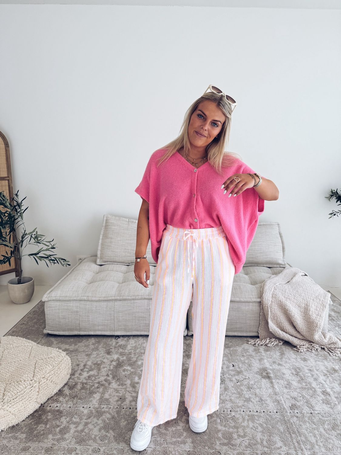 Margaux Pantalon Roze/Geel