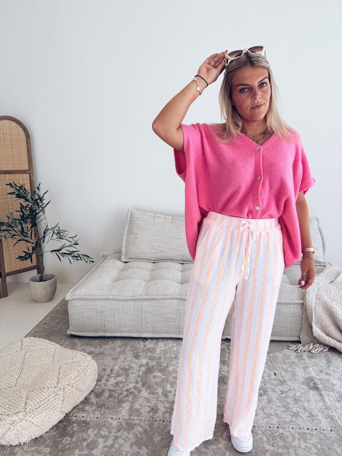 Margaux Pantalon Roze/Geel