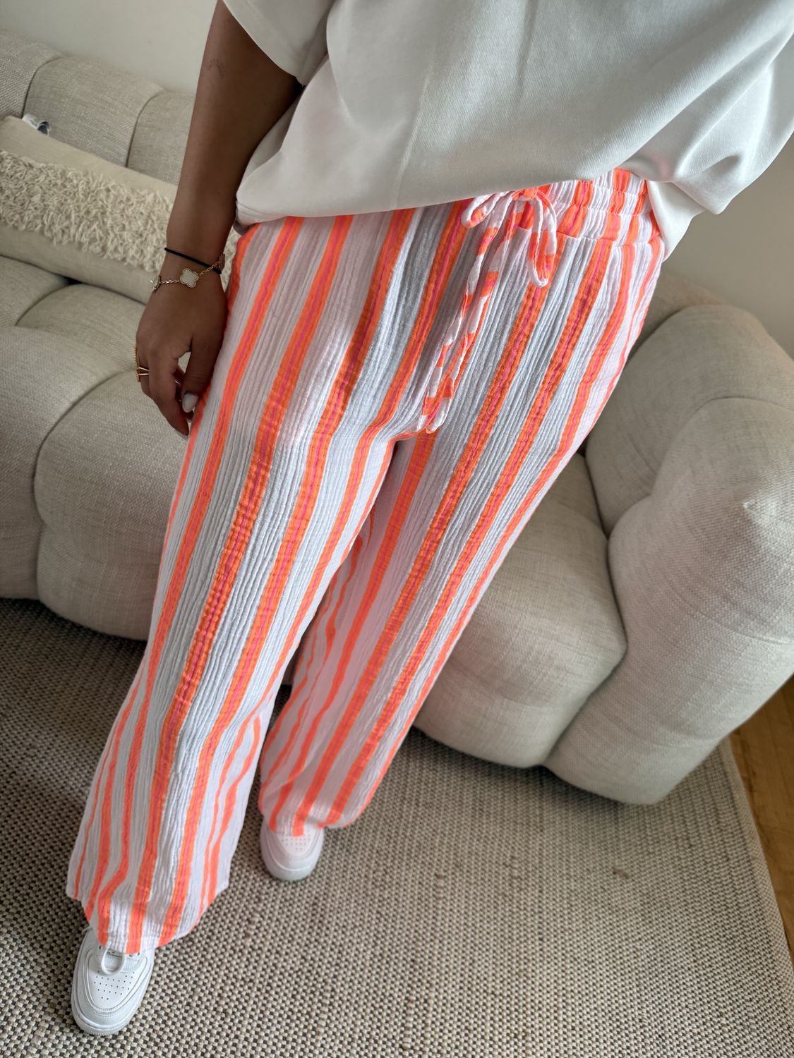 Margaux Pantalon Oranje/Roze