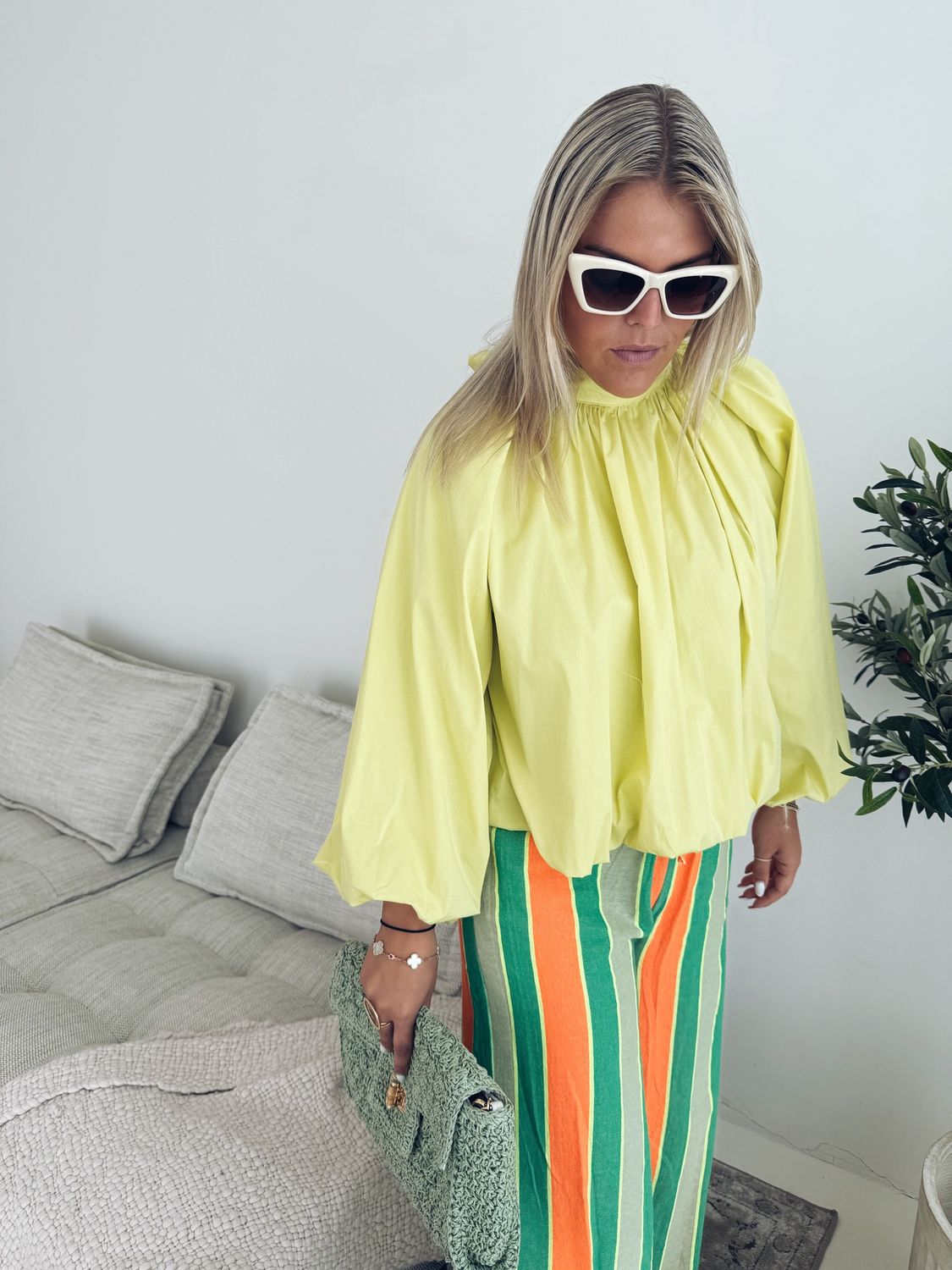 Babette Top Geel