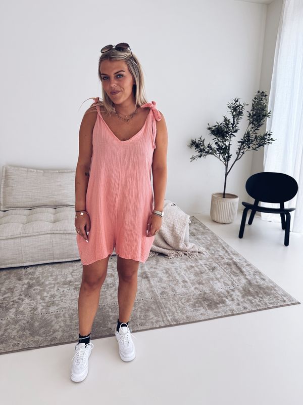 Lucia Playsuit Peach