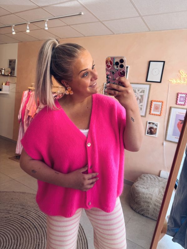Maline Knit Fuchsia Fluo