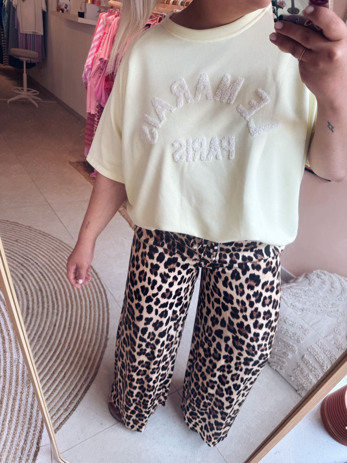 Buna Leopard Pantalon Clair