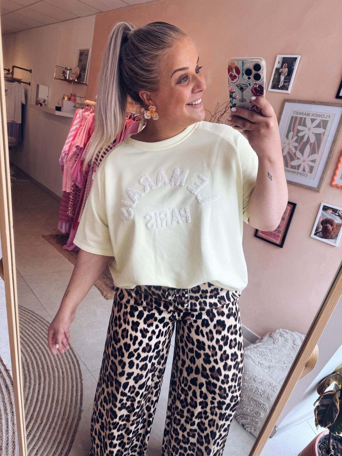 Buna Leopard Pantalon Clair