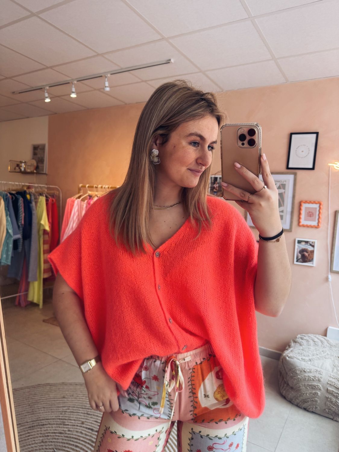 Maline Knit Koraal