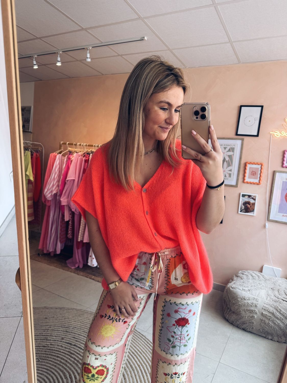 Maline Knit Koraal
