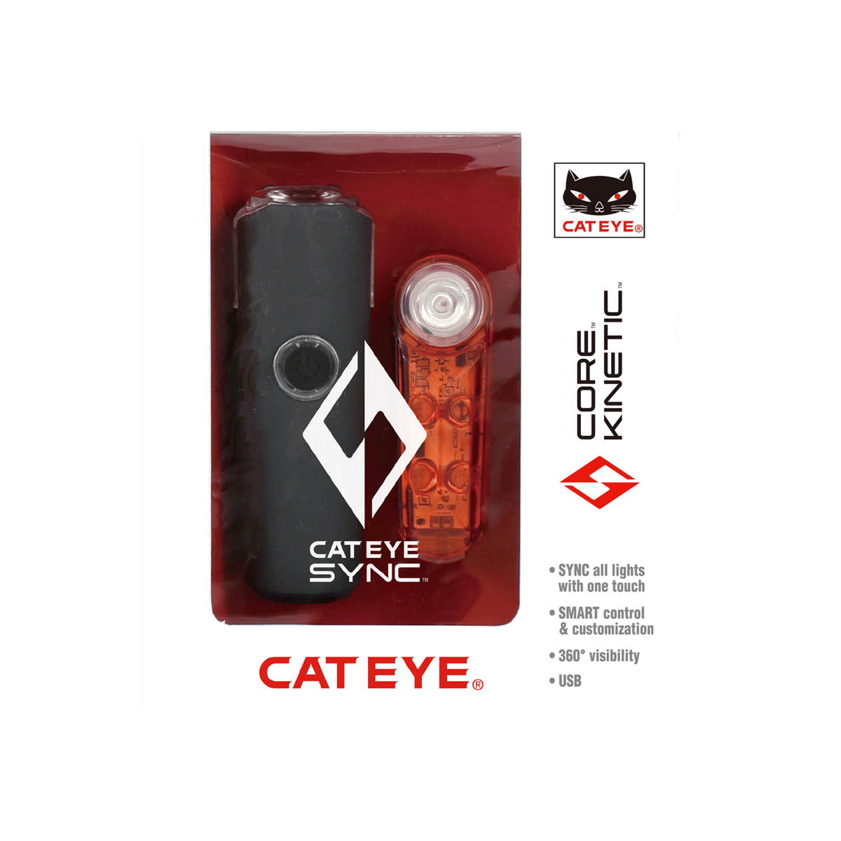 Cateye Sync Core &amp; Sync Kinetic Light Set
