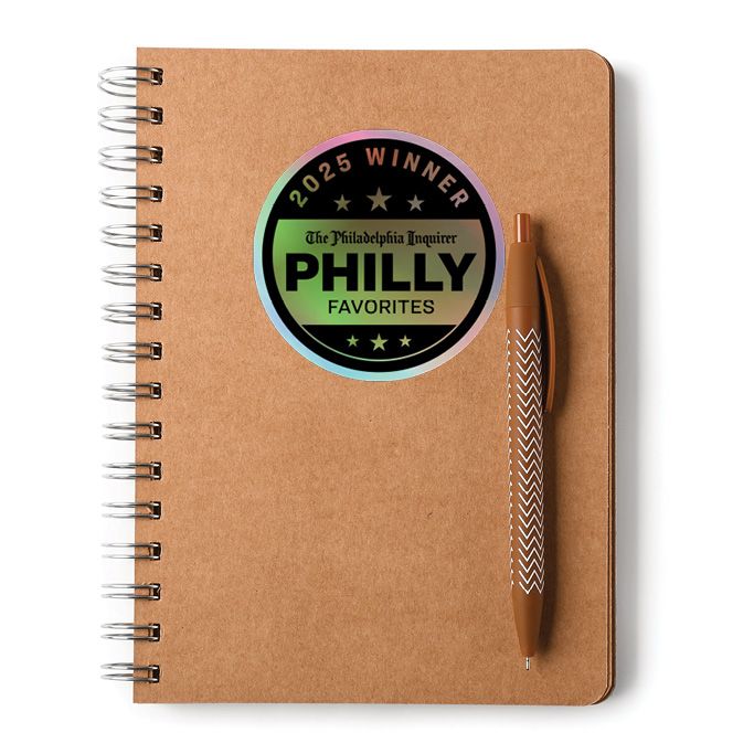 Kiss-Cut Holographic Logo Stickers