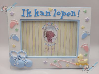 Fotolijst &#39;Ik Kan Lopen&#39; Blauw