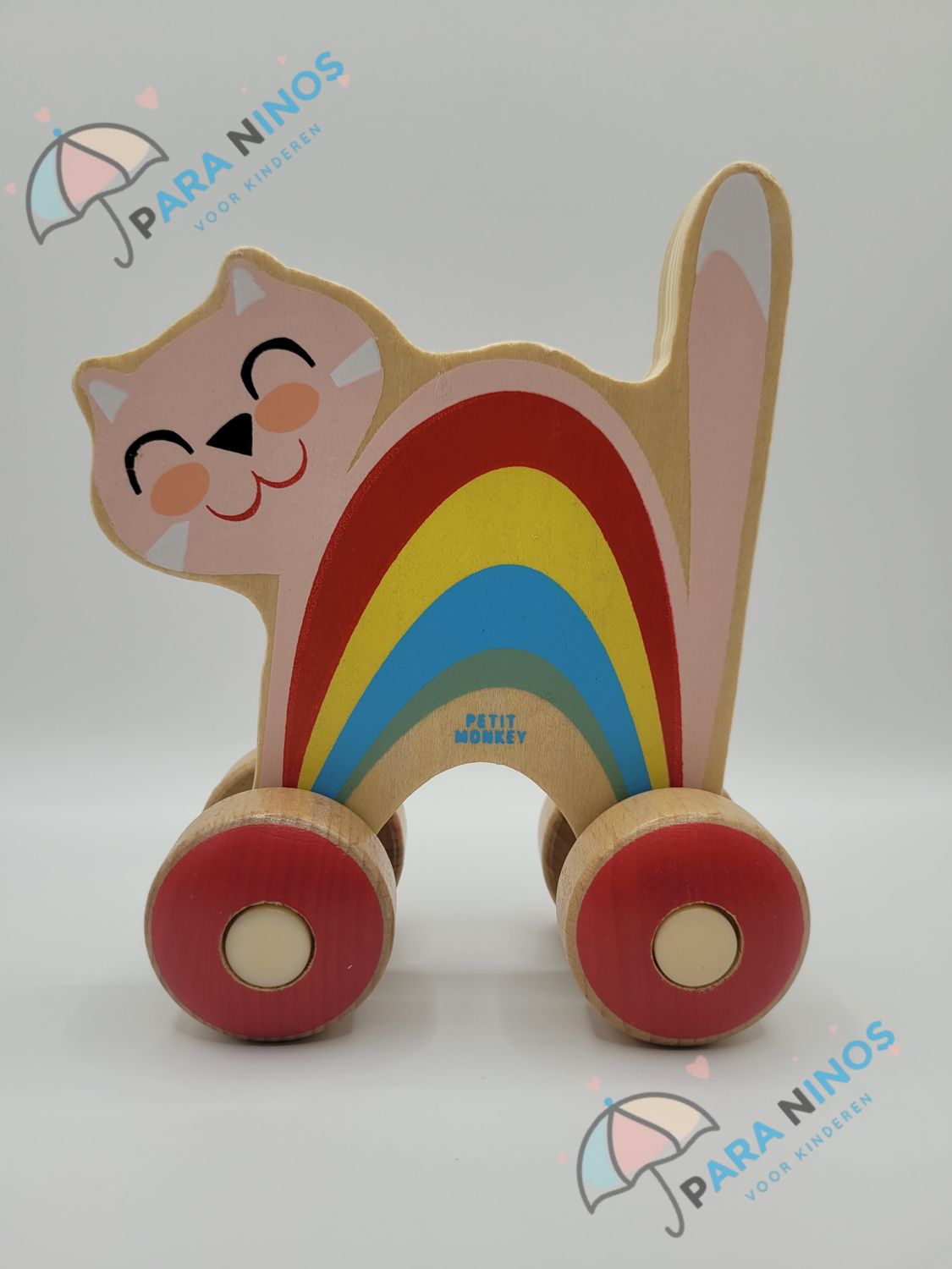 Houten duwspeelgoed Kat
