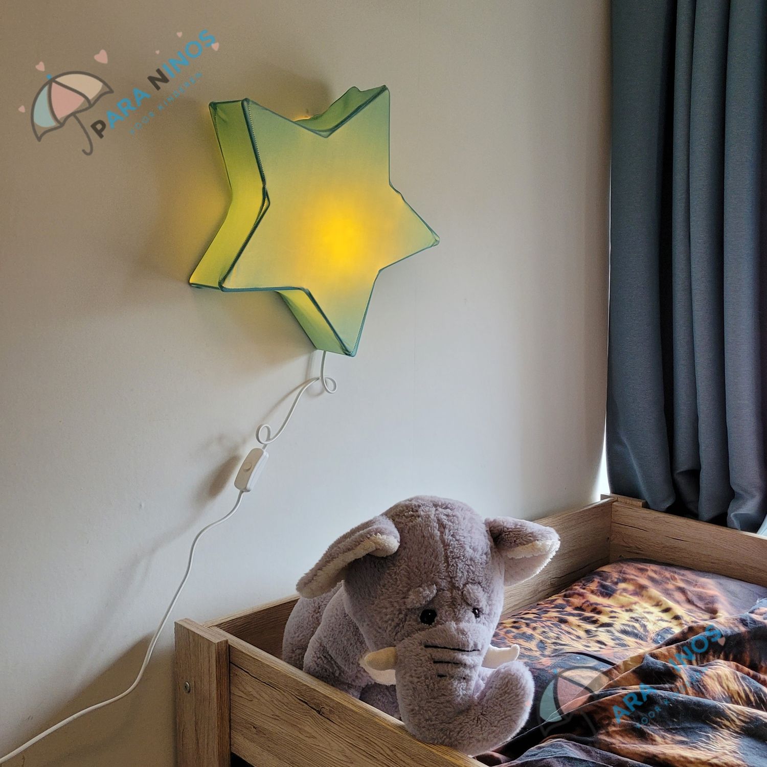 Sterren Wand-/tafellamp licht blauw