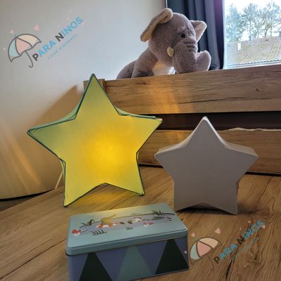 Sterren Wand-/tafellamp licht blauw
