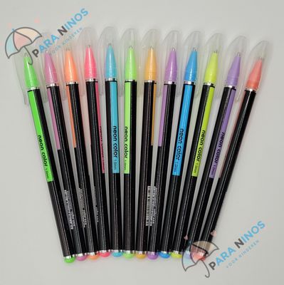 NEON kleuren pennen 12st