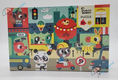 Petite Monkey ´In de Stad´ Puzzel