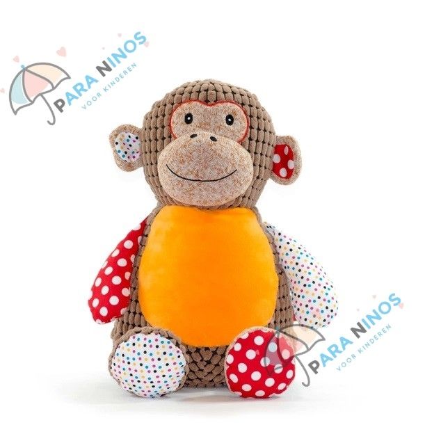 Cubbies Sensorische Knuffel - Aap Bruin
