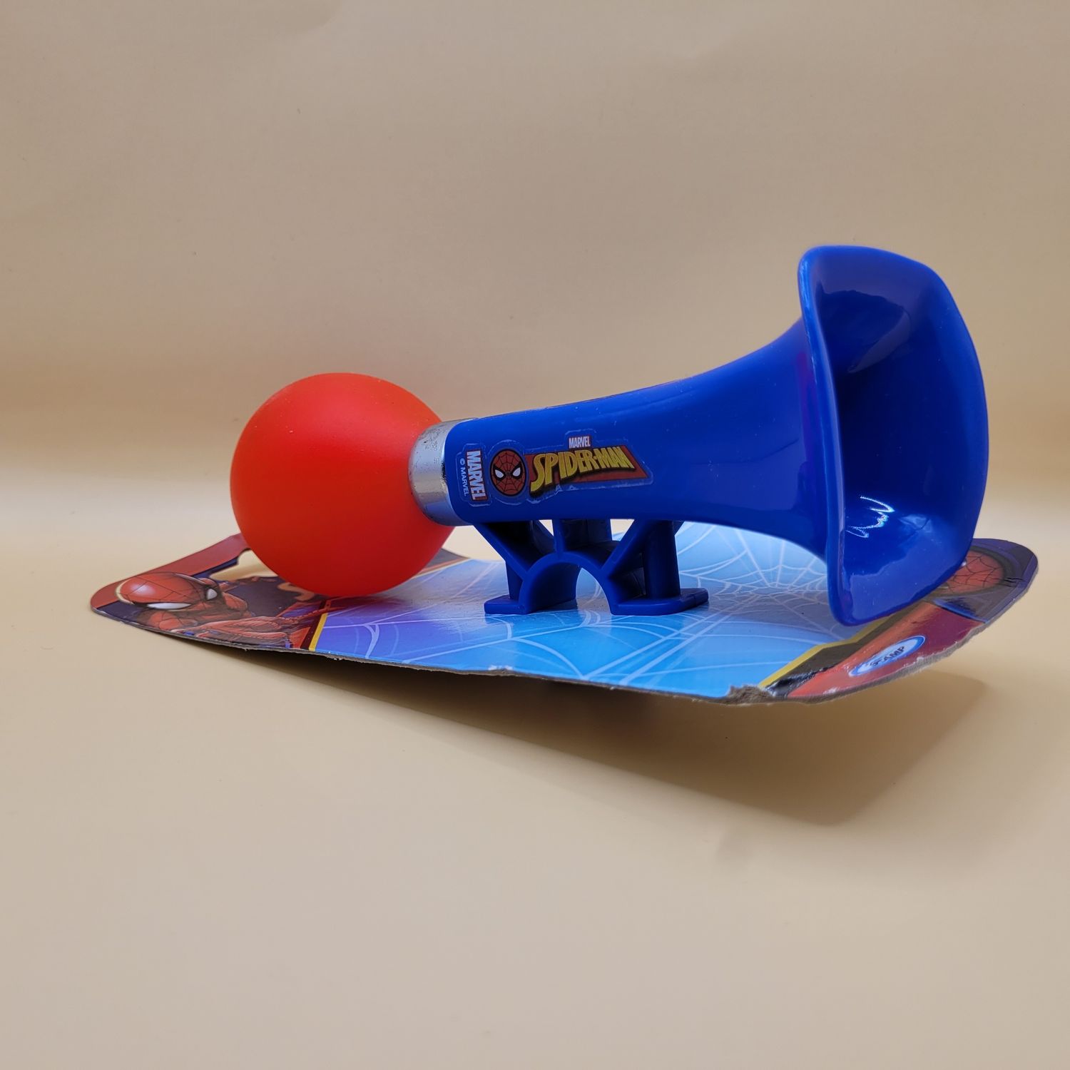 Spiderman fietstoeter