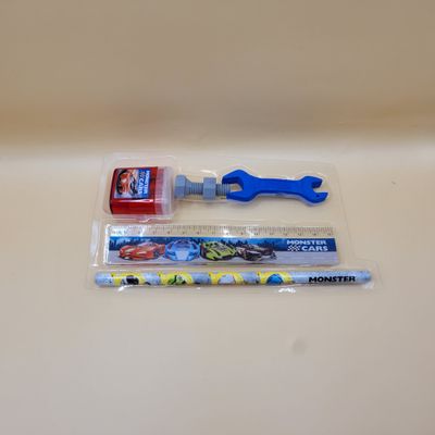 Monster Cars Etui met inhoud