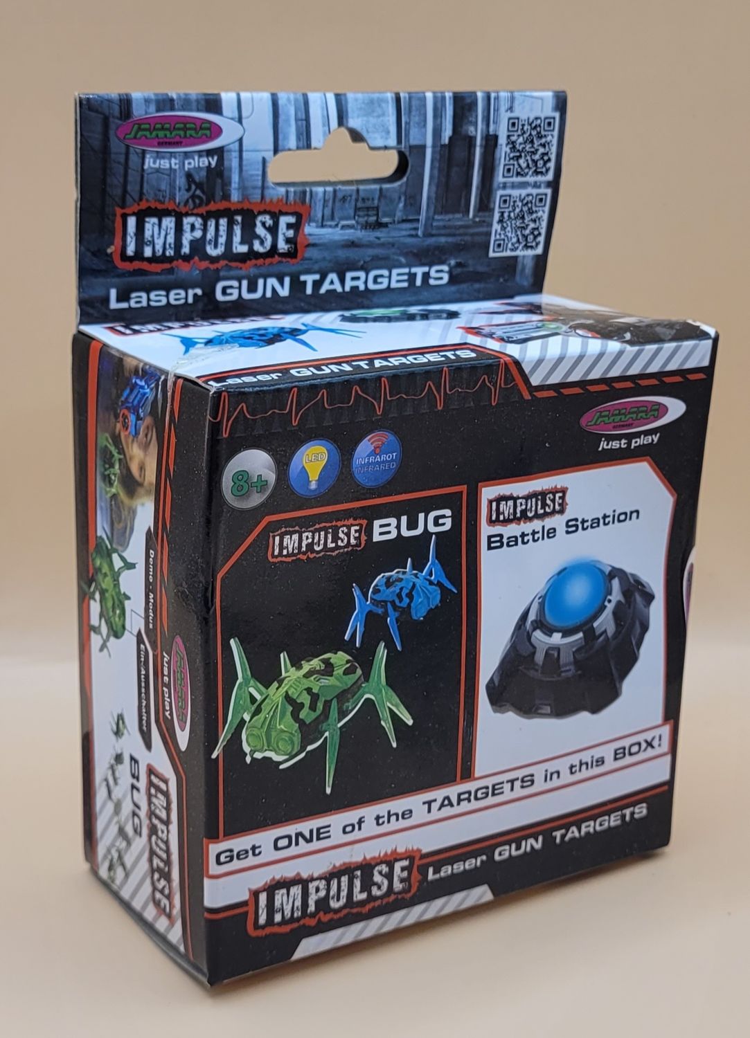 Jamara Impulse Laser Gun Target Battle Station 92 Mm Zwart