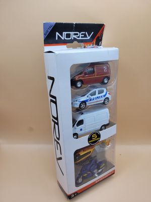 5 metalen noodvoertuigen