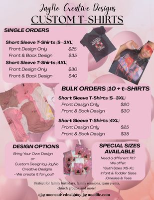 CUSTOM T-SHIRTS