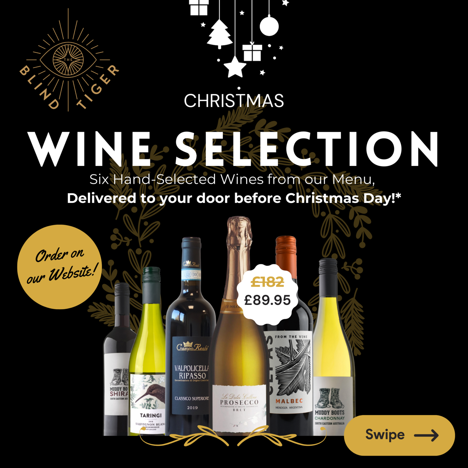 Christmas Wine &amp; Fizz Selection (6 Bottles)