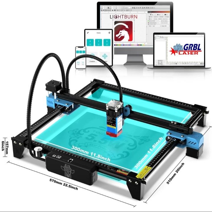 Máquina de Gravação e corte a Laser. Gravadora a laser TTS 55 PRO TwoTrees