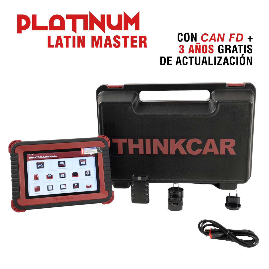 ESCÁNER AUTOMOTRIZ PLATINUM LATIN MASTER CAN FD