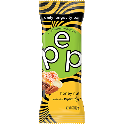 PEP – Plant Energized Peptides™ Honey Nut PEP Bar (Box of 12, $2.99 each)