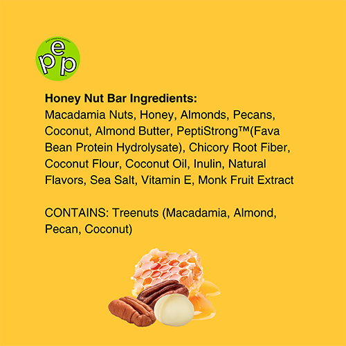 PEP – Plant Energized Peptides™ Honey Nut PEP Bar (Box of 12, $2.99 each)