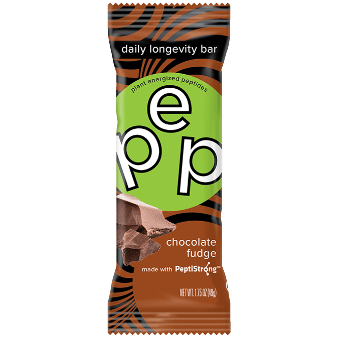 PEP – Plant Energized Peptides™ Chocolate Fudge PEP Bar (Box of 12, $2.99 each)