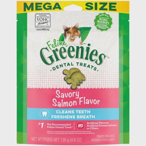Greenies - Dental Treat - Salmon, Size: 2.1oz