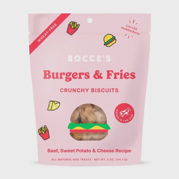 Bocce’s - Crunchy Biscuits - Burger &amp; Fries