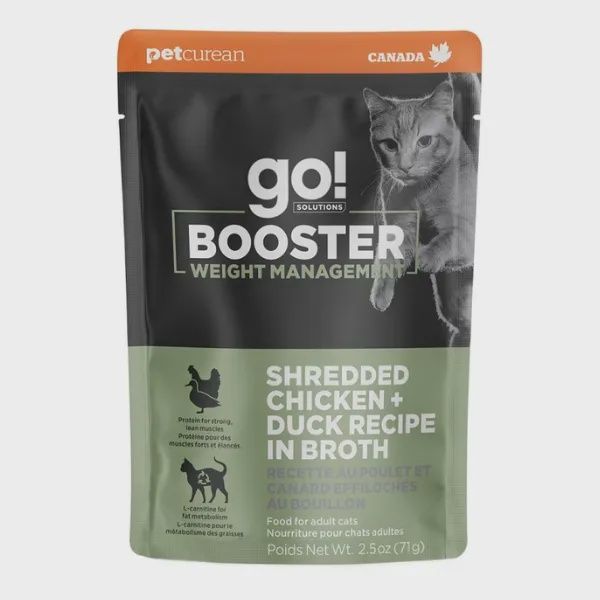 GO! Weight Management Booster - Shredded Chicken &amp; Duck in Broth