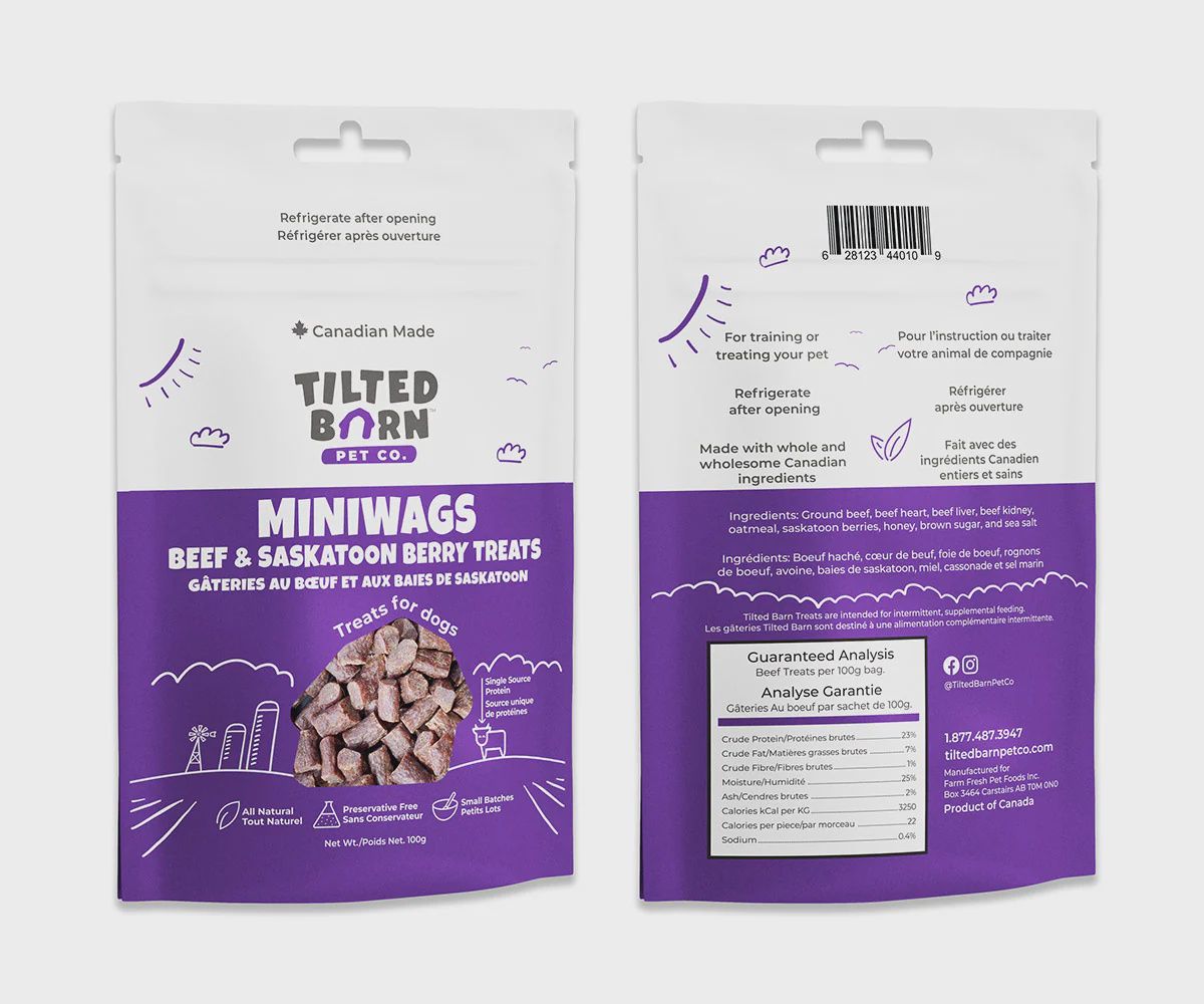 Tilted Barn - Miniwags - Beef &amp; Saskatoon Berry