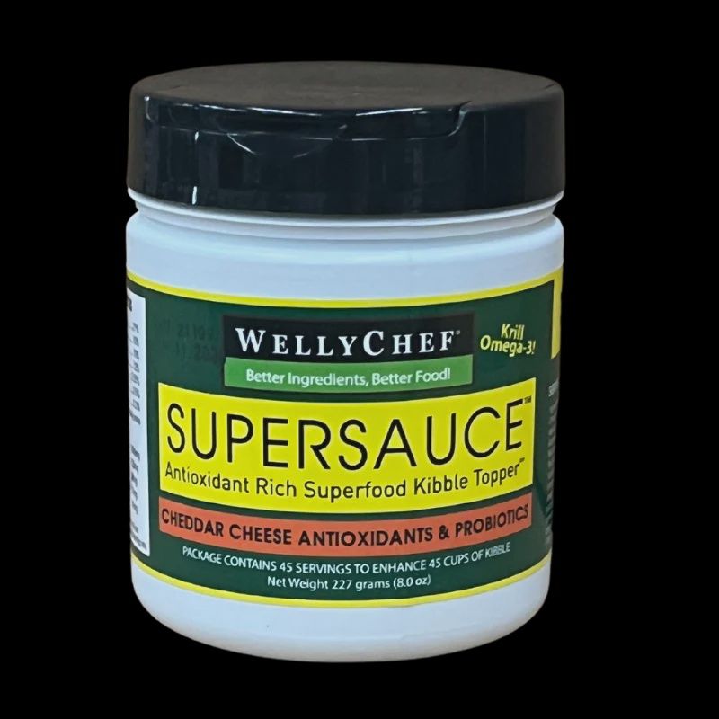 Welly Tails - SuperSauce Cheddar Cheese &amp; Krill Kibble Topper