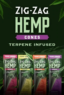 Zig Zag Hemp Cones
