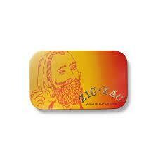 Zig Zag Orange Storage Tin