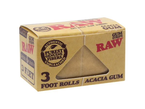 RAW Classic Gum Strips 3 Foot Roll