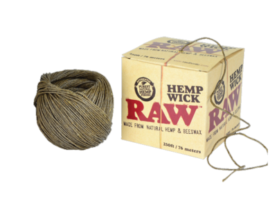 RAW Hemp Wick 250FT-76 Meters
