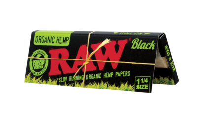 RAW Black Organic Hemp Rolling Paper's