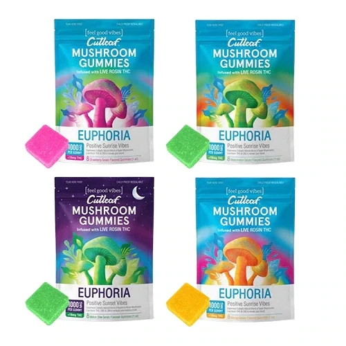 Cutleaf Euphoria Live Rosin THC  Gummies