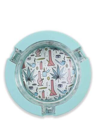 Ugly House Silicone &amp; Glass Ashtray