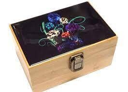 Cali Factory Medium Storage/Stash Box W/ Glass Jar &amp; Grinder