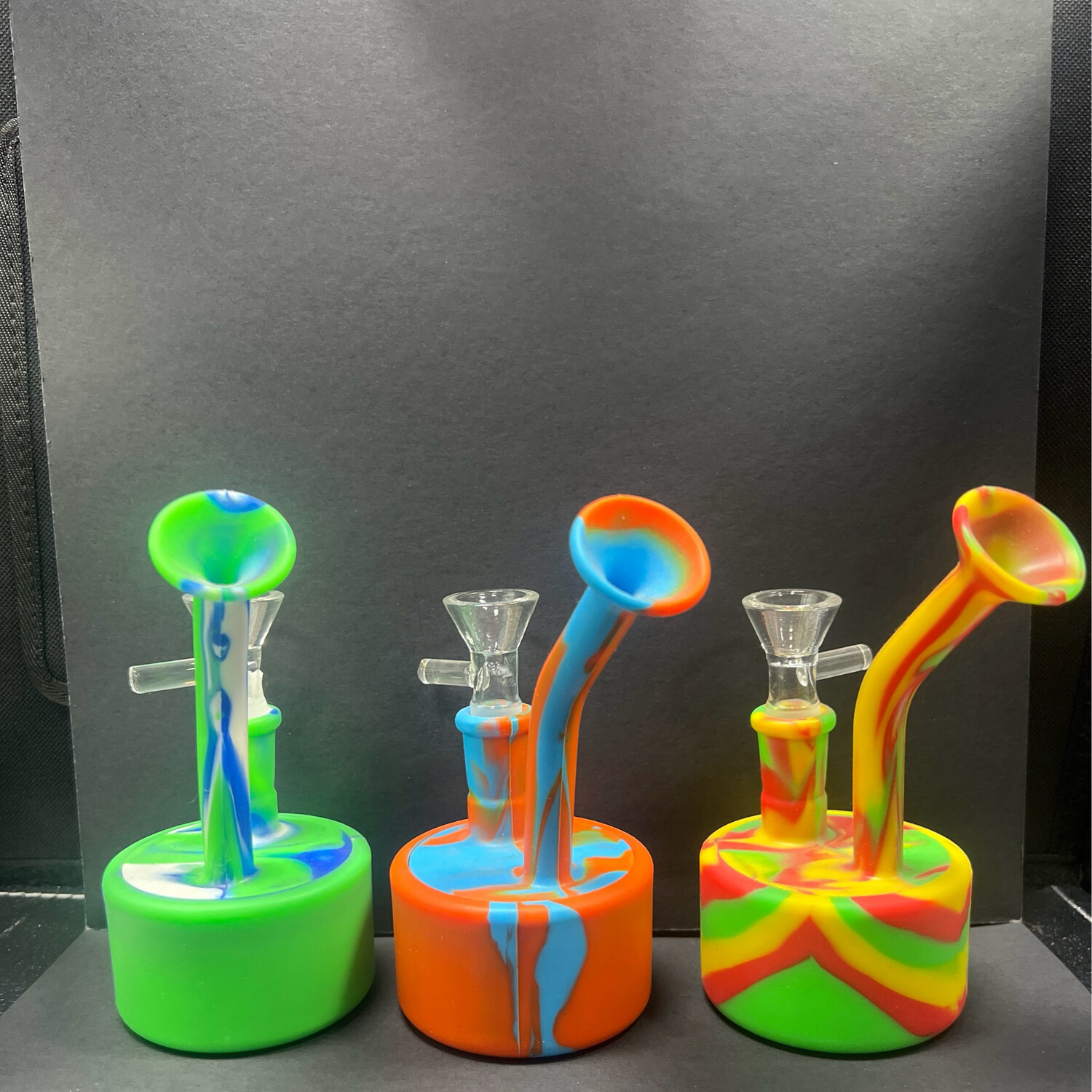 Silicone Tie Dye Mini Waterpipe
