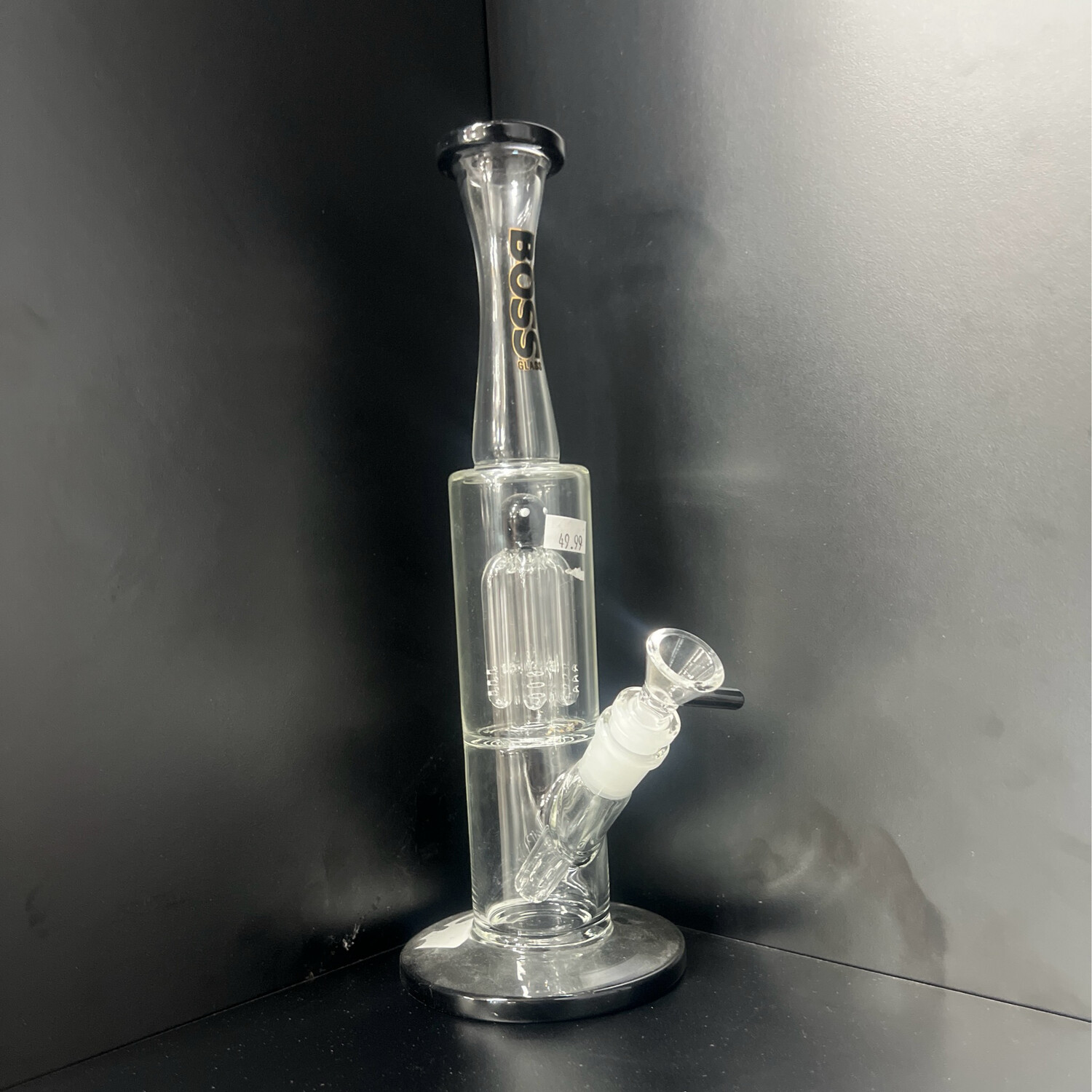 Boss Glass Shower Chome Waterpipe