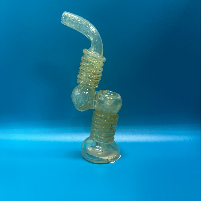 Glass Bubbler Ribbed