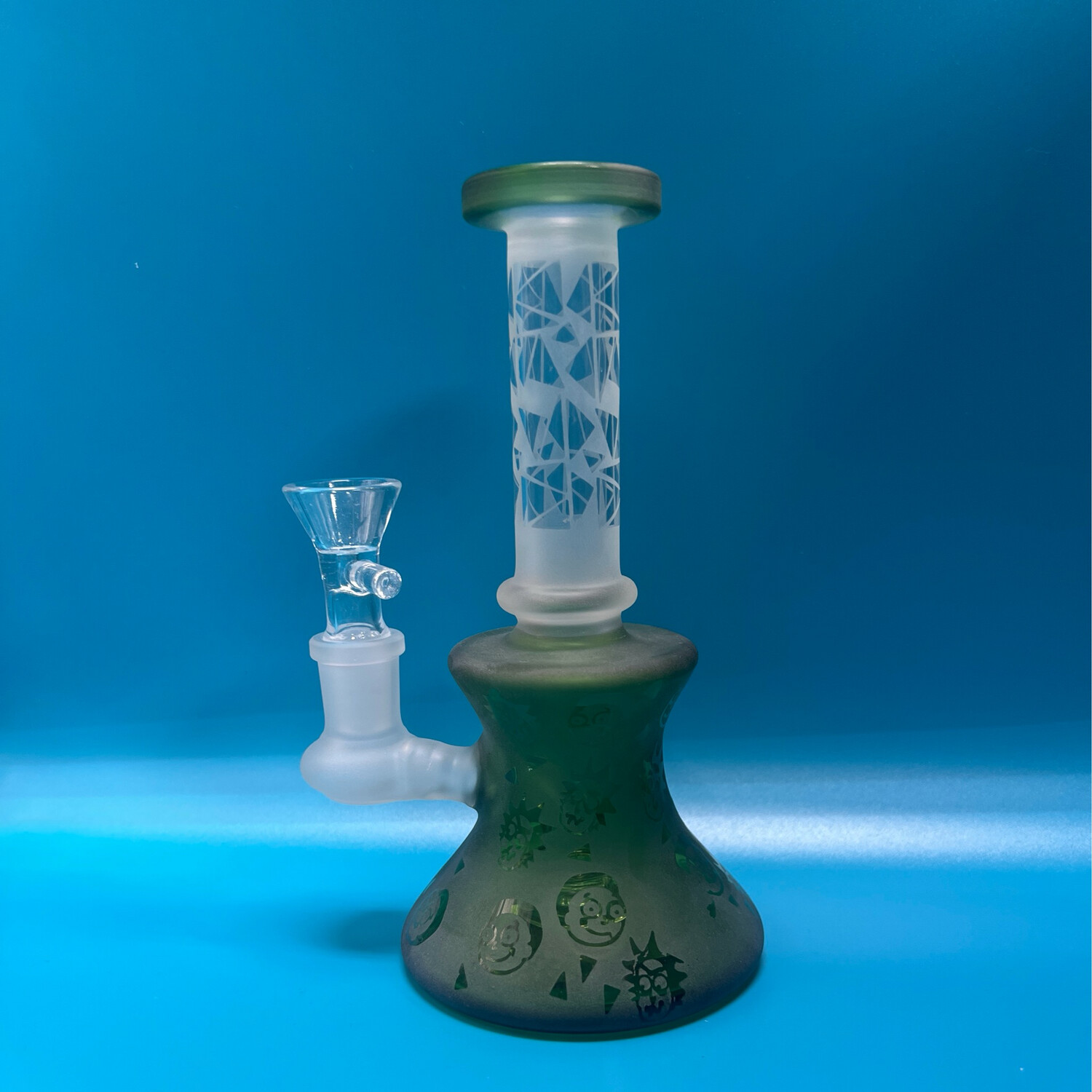 Rick &amp; Morty Frosted Waterpipe