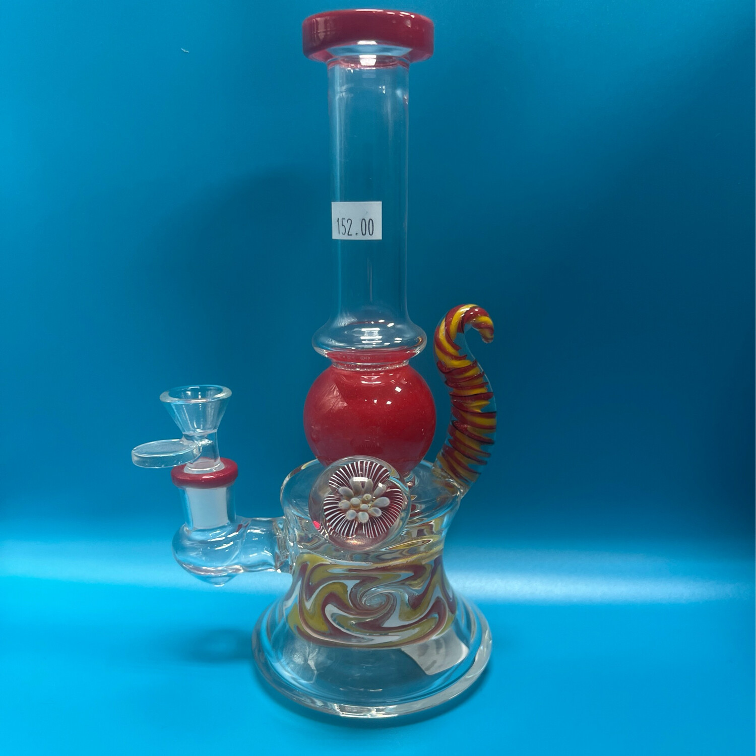 9&quot; Kandy Glass Red Ball Bong