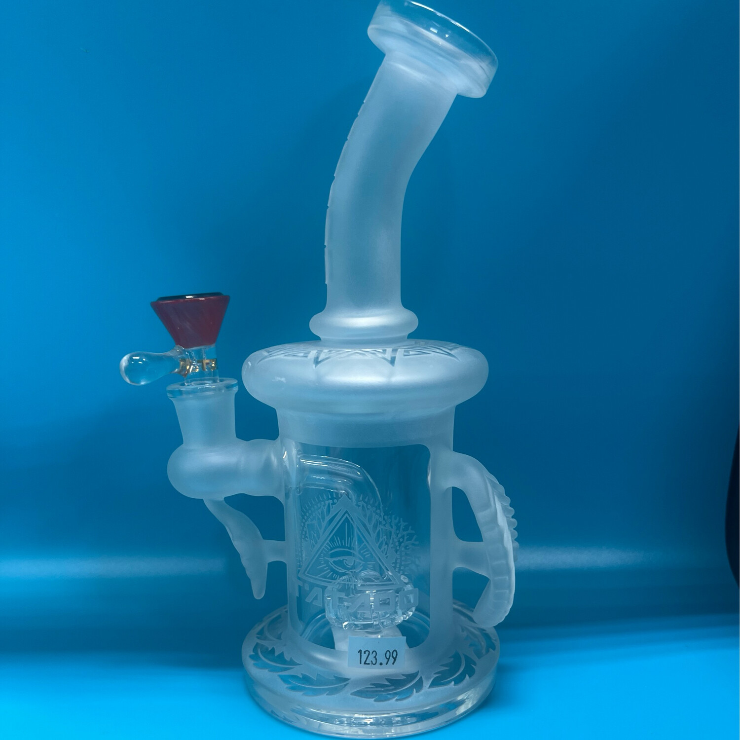 Tataoo Frosted Waterpipe w/ Leaf Design