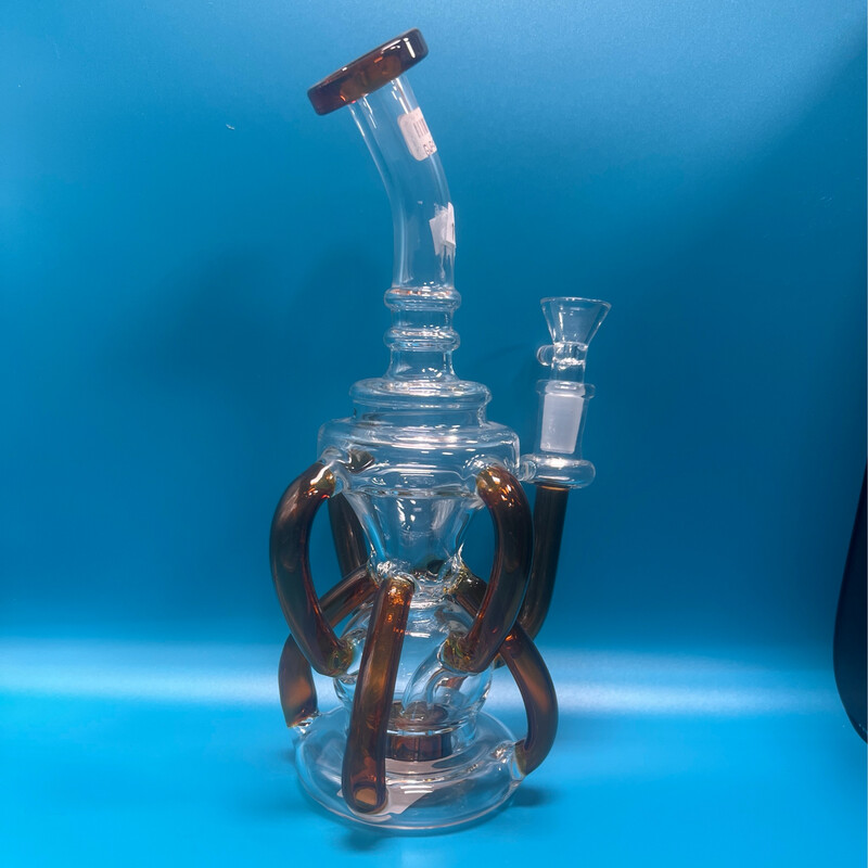Amber Shower Perc Recycle Waterpipe